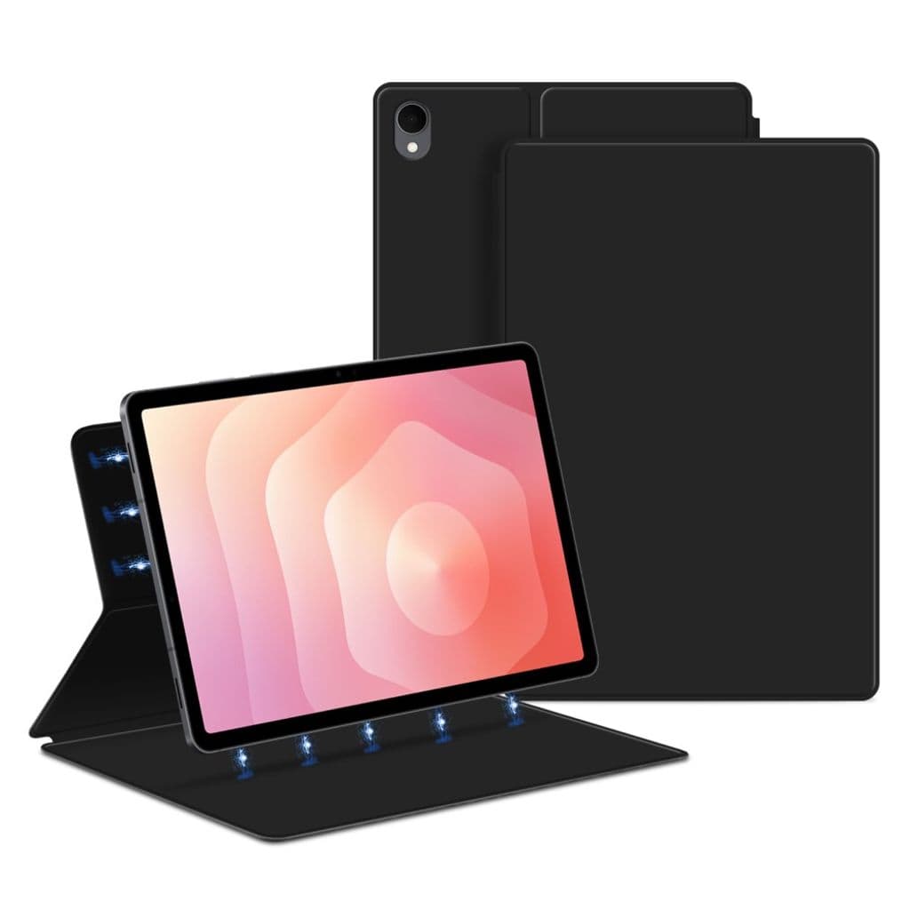 Samsung Galaxy Tab S11 fodral med stativ och magnet – svart