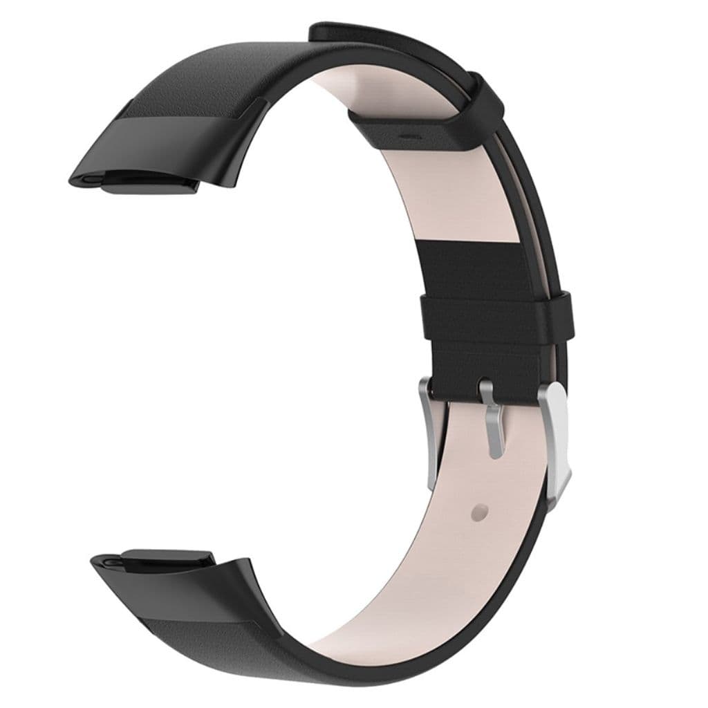Fitbit Charge 6/5 Klockarmband i läder - Svart - Bild 2