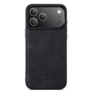 DG.MING Skal i PU-läder till iPhone 18 Pro/17 Pro - Svart