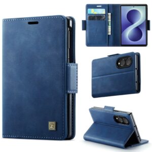 AUTSPACE Samsung Galaxy Z Fold8 Plånboksfodral i PU-läder med RFID-skydd - Blå