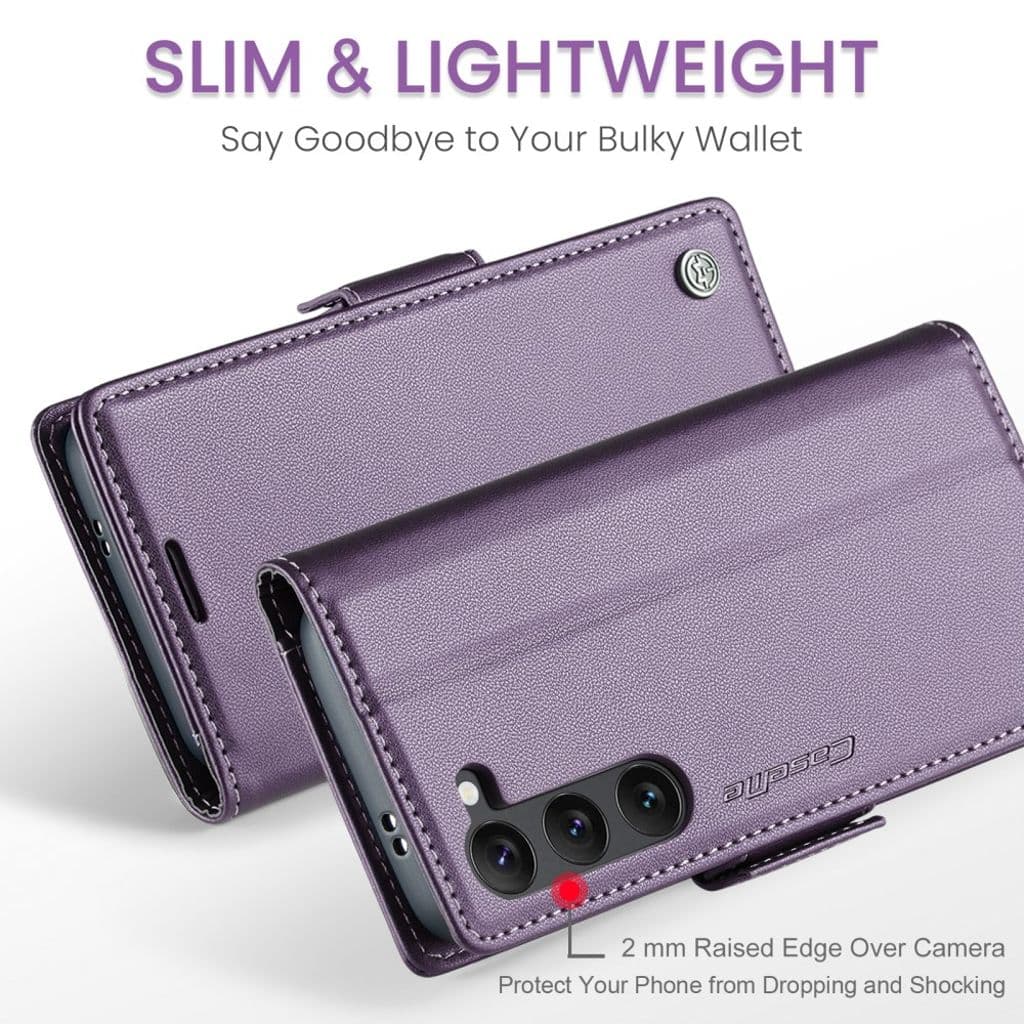 CASEME Samsung Galaxy S25 Plånboksfodral - Lila - Bild 7
