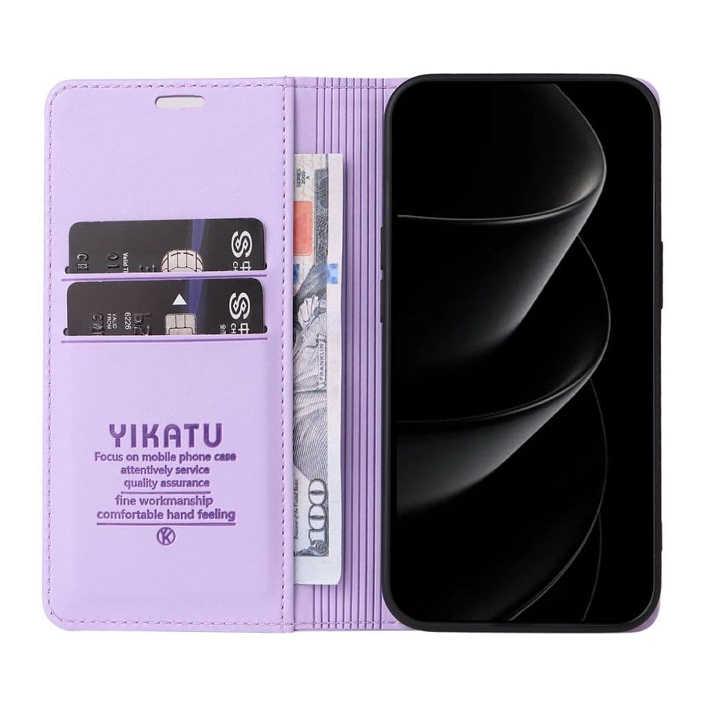 YIKATU iPhone 17 Pro Max Plånboksfodral - Lila - Bild 2