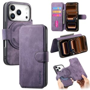 CASENEO iPhone 18 Pro Max/17 Pro Max MagSafe Fodral med avtagbar plånbok - Lila