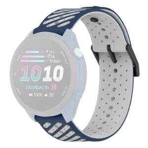Garmin Forerunner 70/170/170 Music Silikonarmband - Blå/Grå