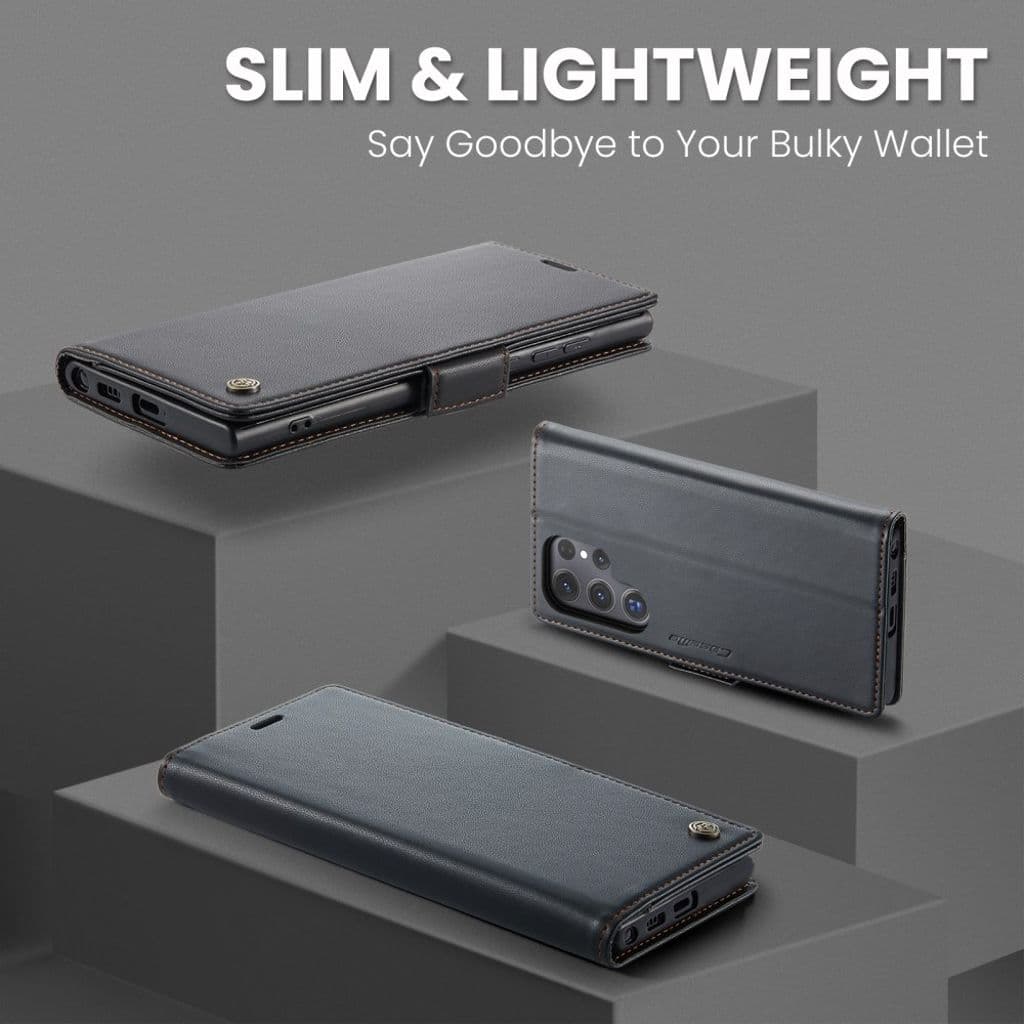 CASEME Samsung Galaxy S25 Ultra Plånboksfodral - Svart - Bild 9