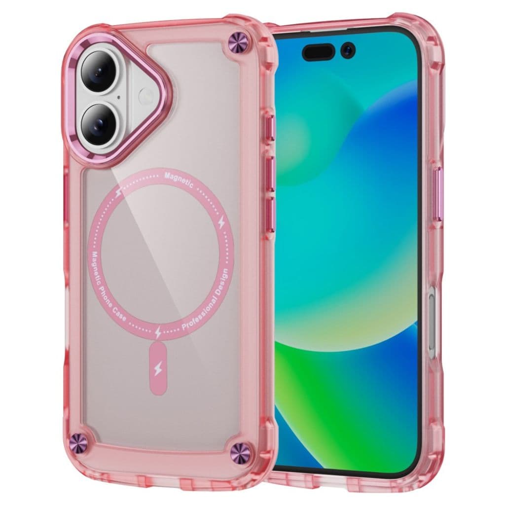 iPhone 17 MagSafe-kompatibel Skal - Transparent Rosa