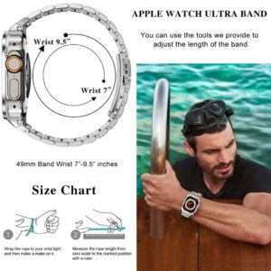 Apple Watch 6/5/4/SE 44mm Klockarmband med Skal - Silver
