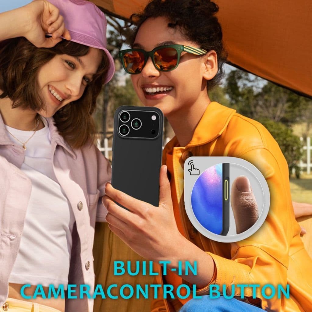iPhone 17 Pro Silikonskal - Svart - Bild 8