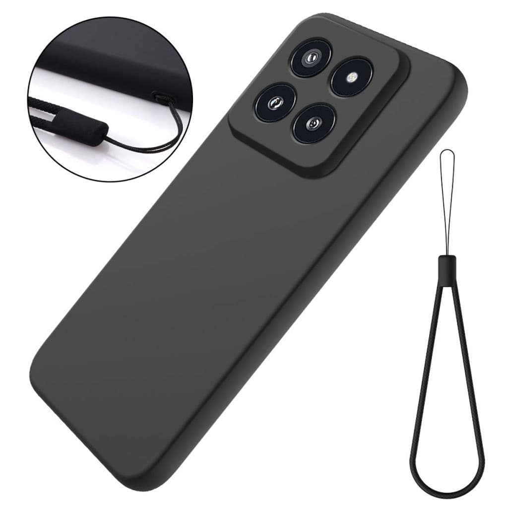 Xiaomi 14 Pro skal med en rem - Svart