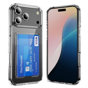 iPhone 18 Pro/17 Pro Skal med kortplats i akryl - Transparent