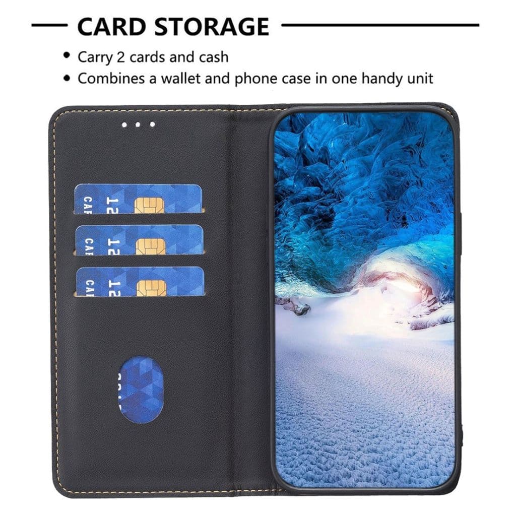 BINFEN COLOR Samsung Galaxy S25 FE Fodral med Stativ - Svart - Bild 5