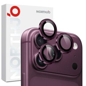 NORTHJO iPhone 18 Pro/18 Pro Max Linsskydd härdat glas - Lila