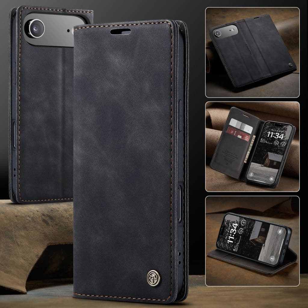 CASEME iPhone Air Plånboksfodral med Kortfack - Svart - Bild 7