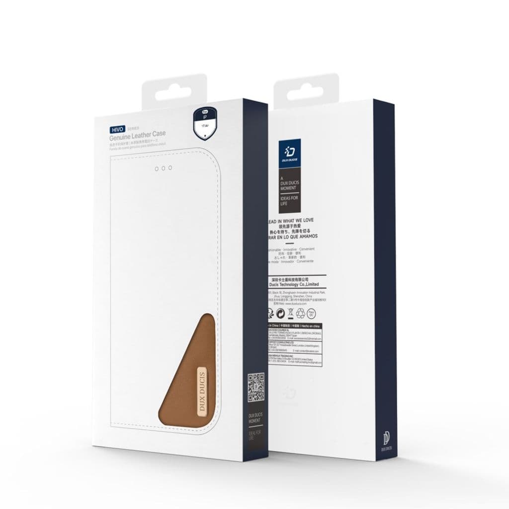 DUX DUCIS iPhone Air Fodral i Läder - Brun - Bild 9