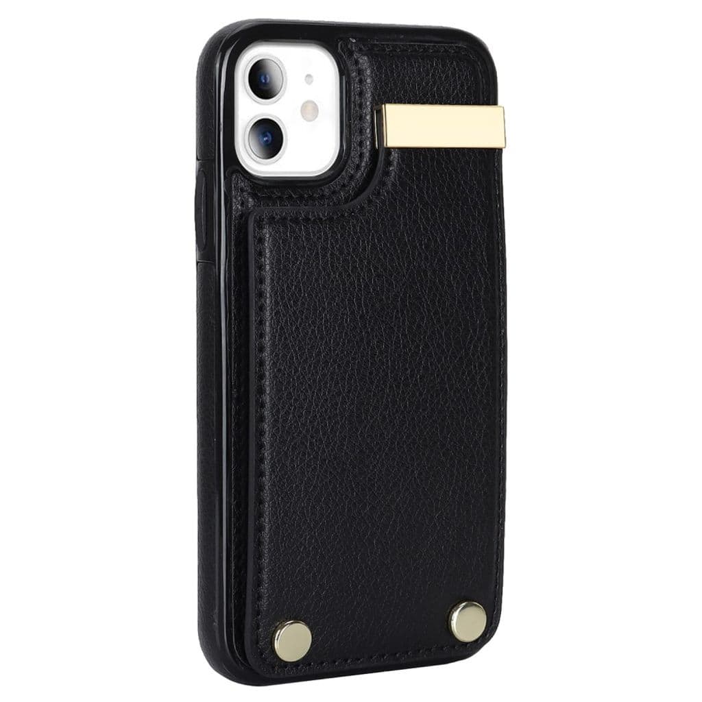 iPhone 11 Skal med korthållare - Svart - Bild 3