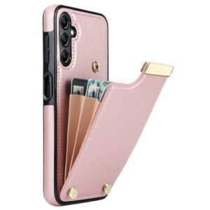 Samsung Galaxy S24 Plånboksfodral med kortfack - Roséguld
