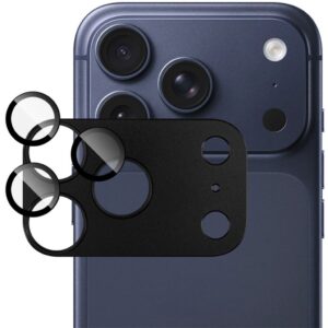 IMAK iPhone 18 Pro Max Linsskydd i härdat glas och metall - Svart