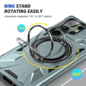 Samsung Galaxy S24 Ultra smartphone skal med stativ - Grön