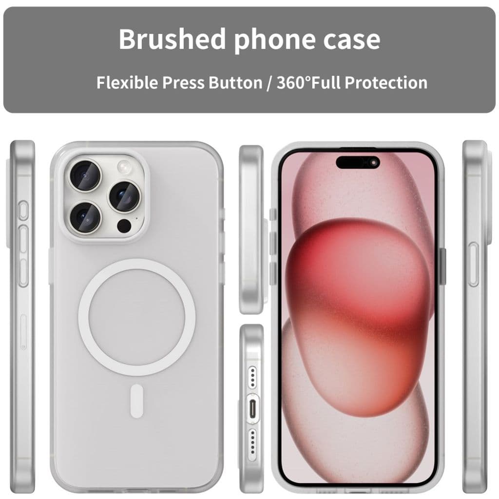 iPhone 15 Pro Max Skal med MagSafe - Vit - Bild 9