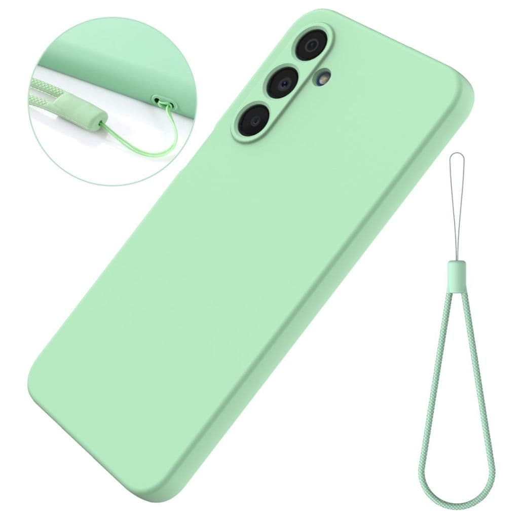 Samsung Galaxy A16 Silikonskal med handrem- Grön - Bild 7