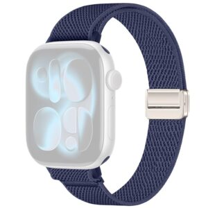Apple Watch 42/41/40/38mm Smalt Nylonarmband - Mörkblå