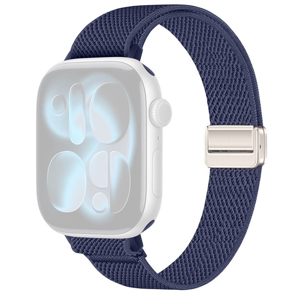 Apple Watch 42/41/40/38mm Smalt Nylonarmband - Mörkblå