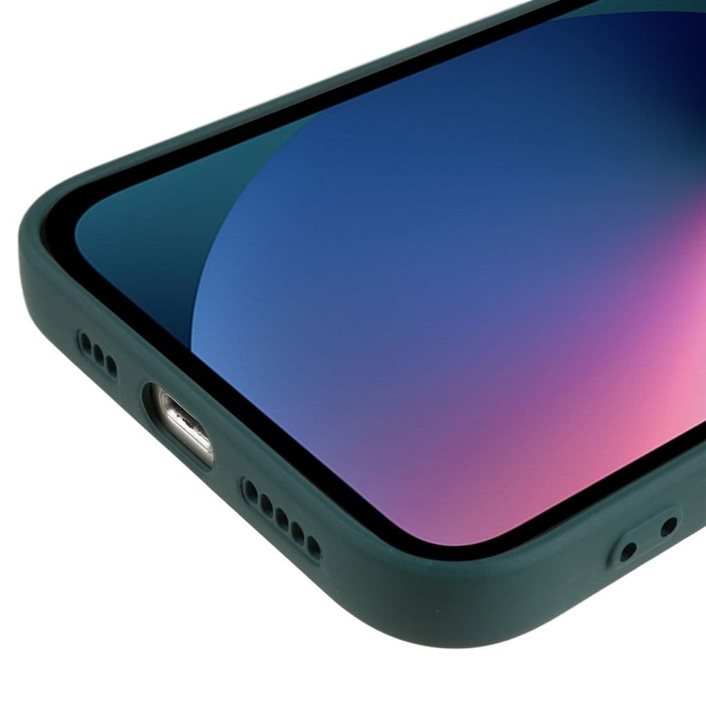 iPhone 13 mini Skal TPU Fiberfodring – Militärgrön - Bild 6