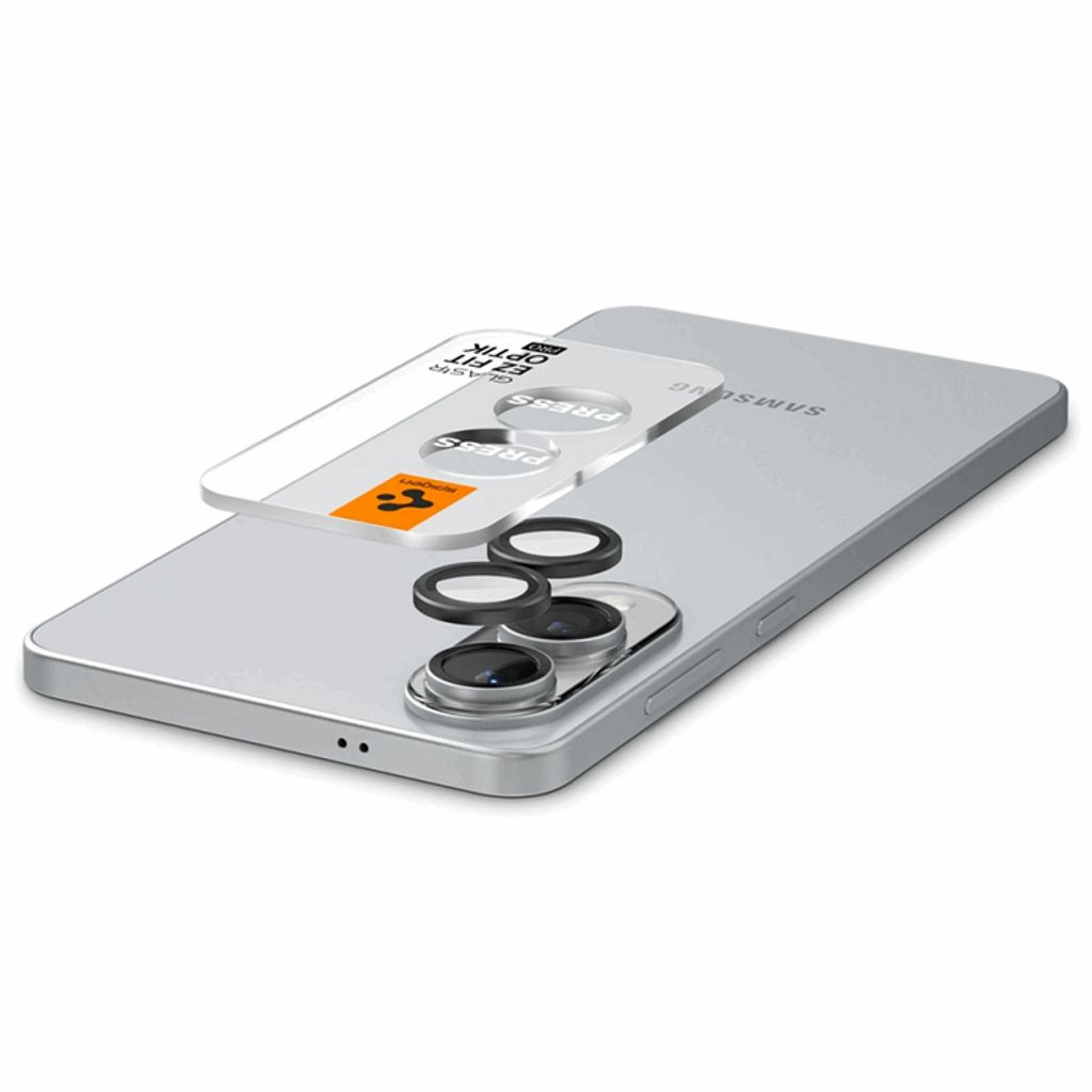 Spigen Samsung Galaxy S25 Edge EZ Fit GLAS.tR Optik Pro HD Linsskydd, 2-pack - Bild 3