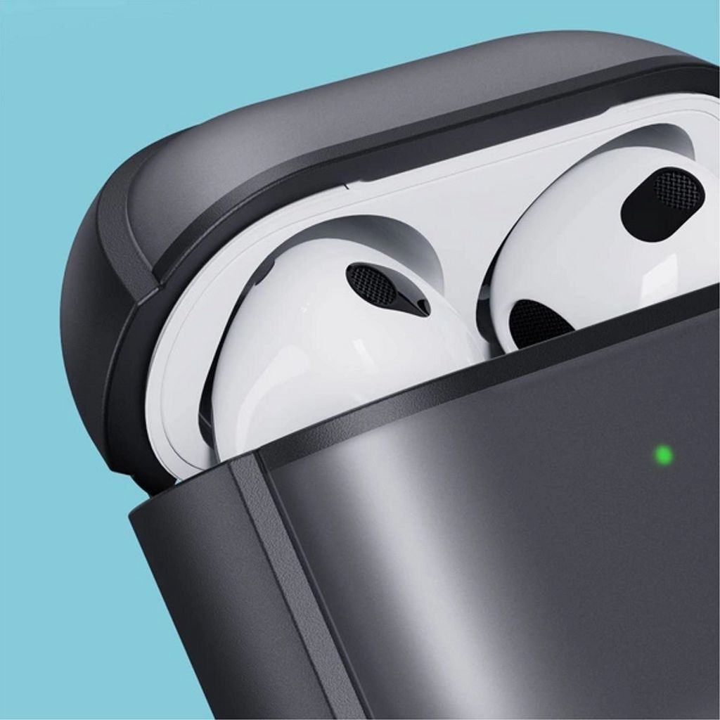 Tech-Protect Slim Fodral med karbinhake för Airpods 4 - Svart - Bild 2