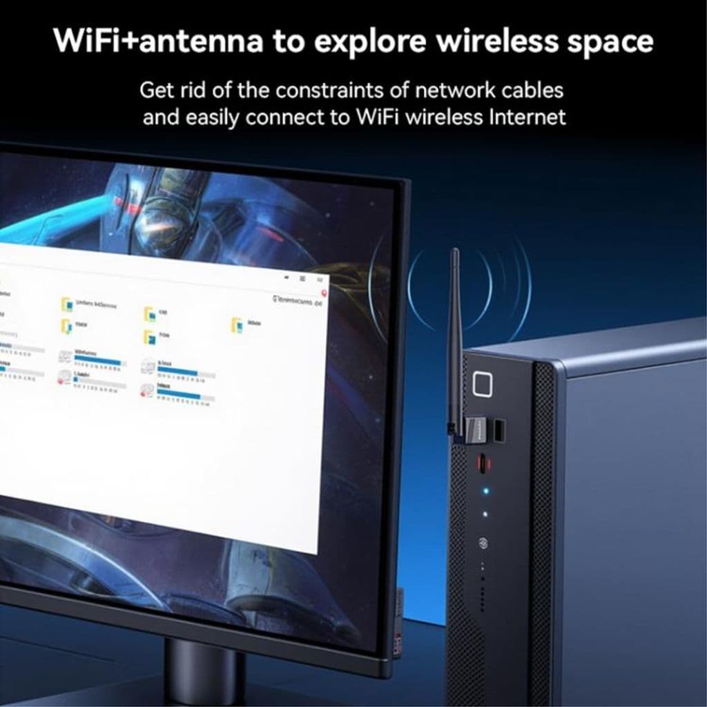 Yesido WiFi4 Trådlös USB-A-adapter med extern antenn 150 Mbps - Bild 5