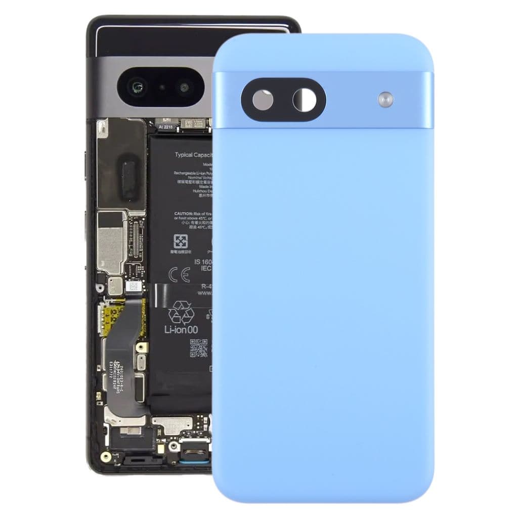 Google Pixel 8a Baksida med kameralinsskydd Original - Blå - Bild 3