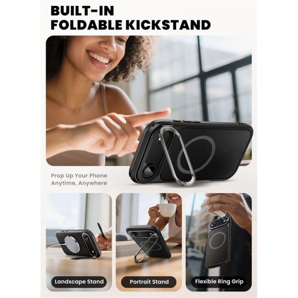 Supcase IBLSN Ares Flip MagSafe Skal till iPhone Air - Svart - Bild 3