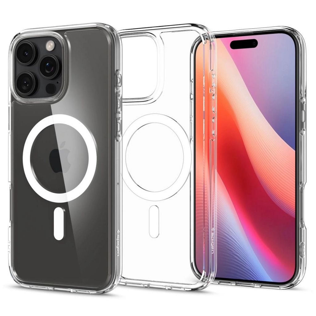 Spigen iPhone 16 Pro Ultra Hybrid MagSafe Skal - Transparent / Hvit - Bild 2