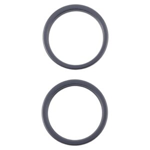 iPhone 16 Plus Bakre kameralins yttre skyddsring, 2-pack - Svart