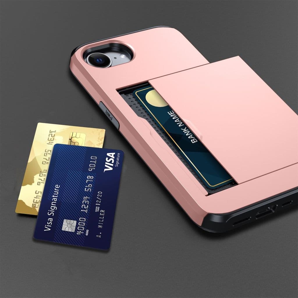 iPhone 16e Skal med Kortfack - Mörkblå - Bild 5