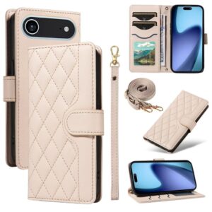 iPhone Air Plånboksfodral med rem - Beige