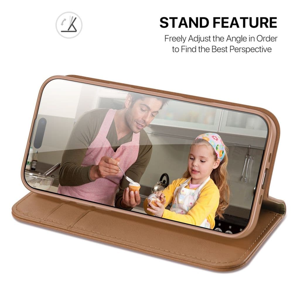 DUX DUCIS iPhone Air Fodral i Läder - Brun - Bild 7