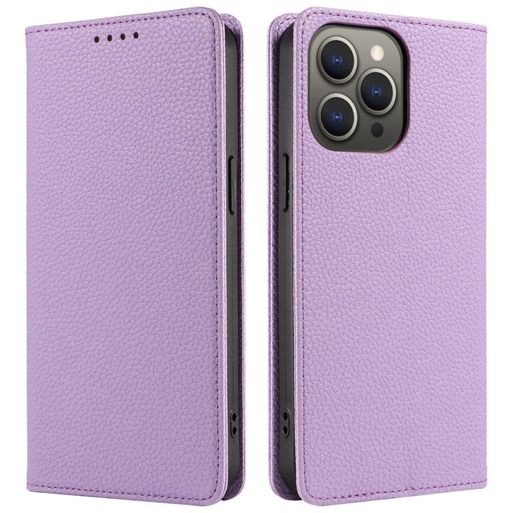 iPhone 14 Pro Max Plånboksfodral RFID-blockerande - Lila