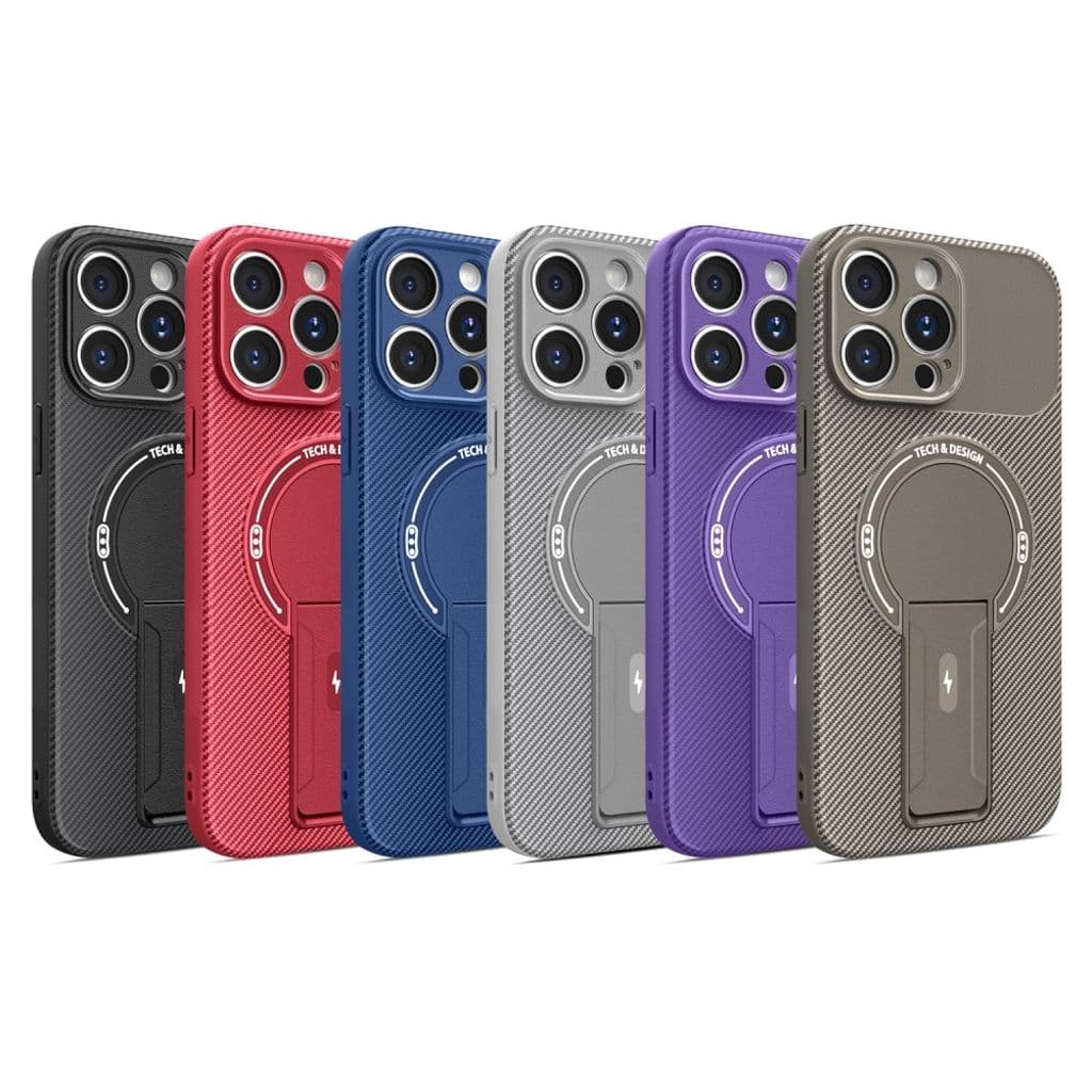 iPhone 12 Pro Skal med Stativ - Brun - Bild 8