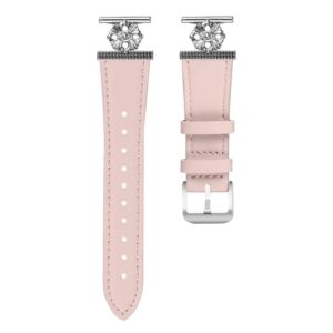 Garmin Approach S40/Forerunner 158 Klockarmband med blomdekor - Rosa