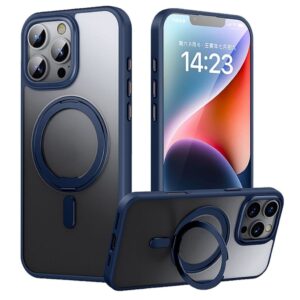 iPhone 16 Pro Max Skal med stativ - Mörkblå