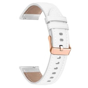 Garmin Forerunner 265S Klockarmband i Läder, 18mm - Vit
