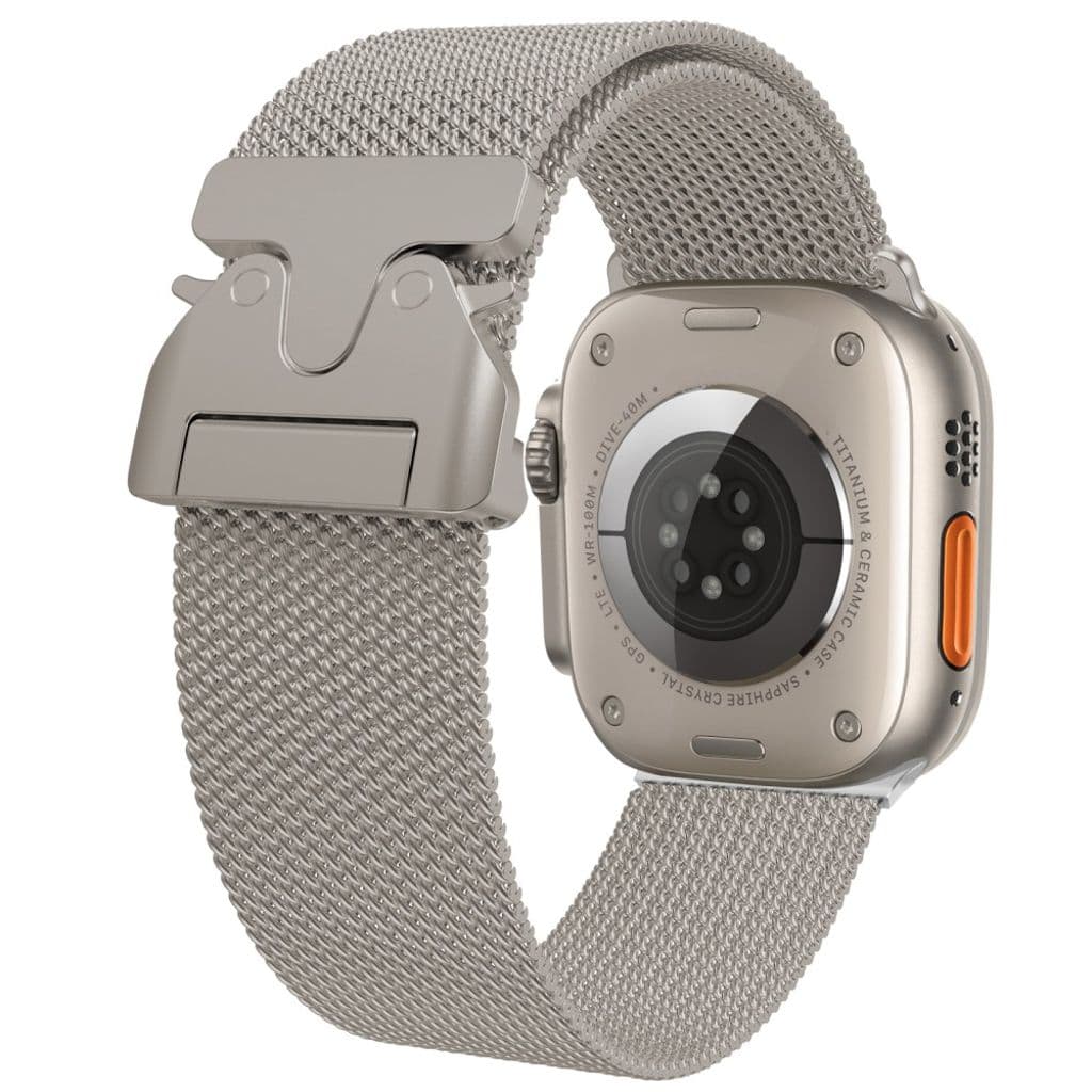 Apple Watch 42/44/46/49mm Klockarmband Milanese Quick Release - Beige