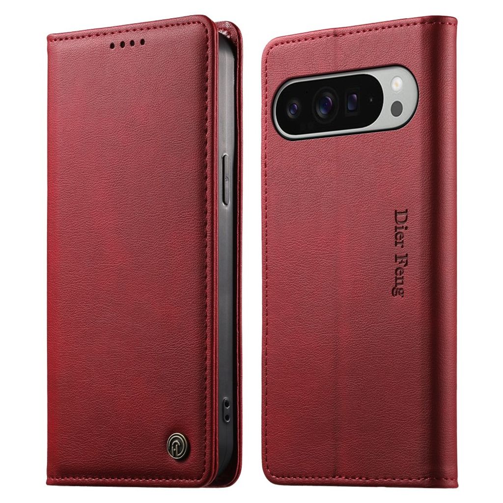 Google Pixel 11 Pro XL Plånboksfodral RFID-skydd - Röd
