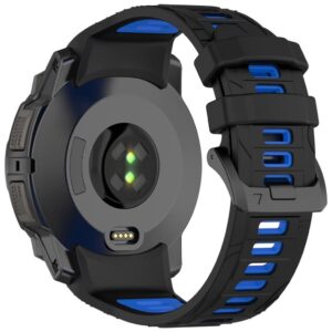 Garmin Instinct 3 45mm Klockarmband i Silikon - Svart, Blå