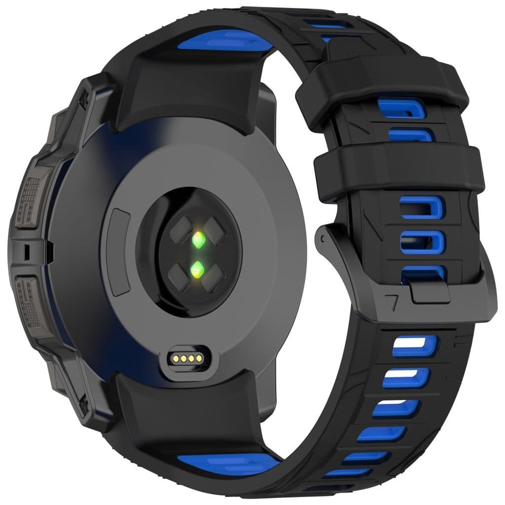 Garmin Instinct 3 45mm Klockarmband i Silikon - Svart, Blå