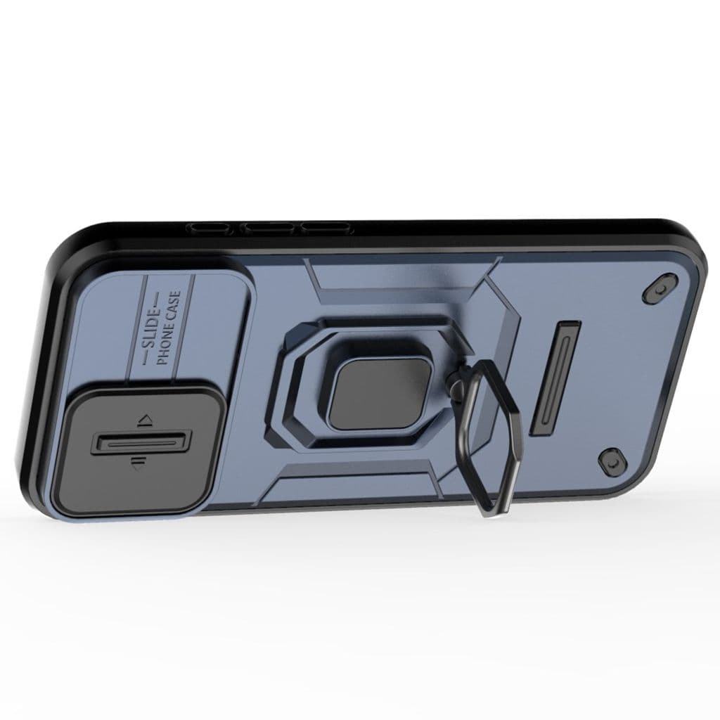 iPhone 16 Plus Skal med ring - Blå