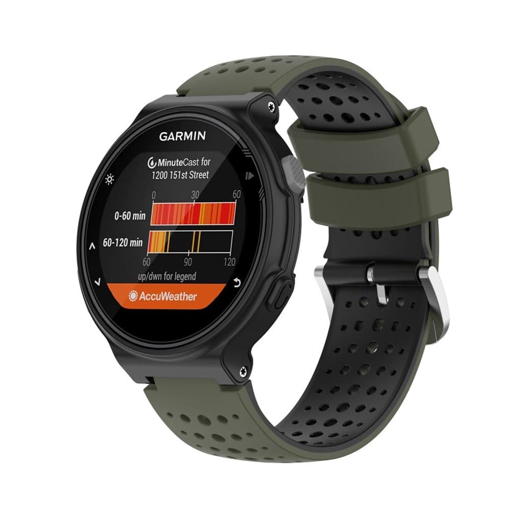 Garmin Forerunner 735XT/620/630/220/230/238 Tvåfärgat Klockarmband - Grön/Svart - Bild 2