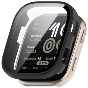 Huami Amazfit Bip 6 Skal med skärmskydd i härdat glas - Svart