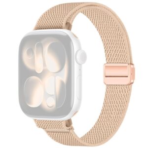 Apple Watch 49/46/44/42mm Smalt Nylonarmband - Beige